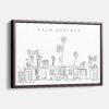 Framed Palm Springs Canvas Print - Main - Light