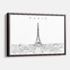 Framed Paris Canvas Print - Main - Light