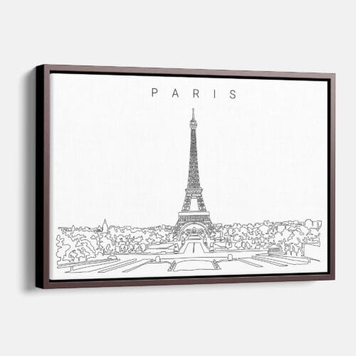 Paris Skyline Canvas Print