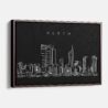 Framed Perth Canvas Print - Main - Dark