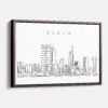 Framed Perth Canvas Print - Main - Light