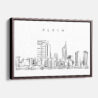 Framed Perth Canvas Print - Main - Light