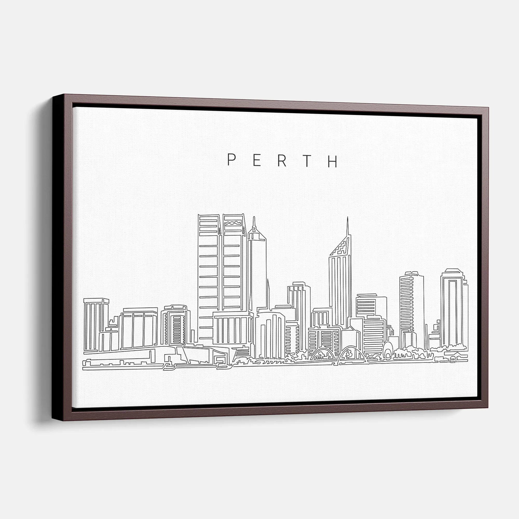 Perth Skyline Canvas Print
