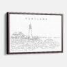 Framed Portland Maine Canvas Print - Main - Light