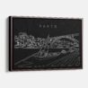 Framed Porto Bridge Canvas Print - Main - Dark