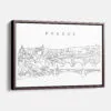 Framed Prague Canvas Print - Main - Light