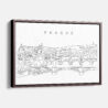 Framed Prague Canvas Print - Main - Light