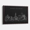 Framed Providence Canvas Print - Main - Dark