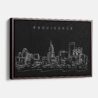 Framed Providence Canvas Print - Main - Dark