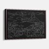 Framed Rio De Janeiro Canvas Print - Main - Dark