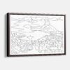 Framed Rio De Janeiro Canvas Print - Main - Light