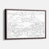 Framed Rio De Janeiro Canvas Print - Main - Light