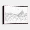 Framed Rome Canvas Print - Main - Light