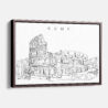 Framed Rome Colosseum Canvas Print - Main - Light