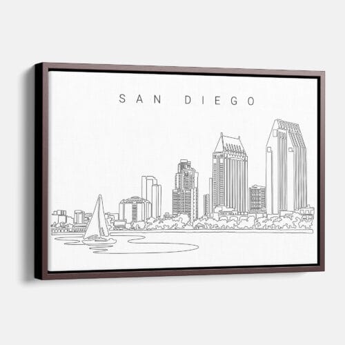 San Diego Skyline Canvas Print