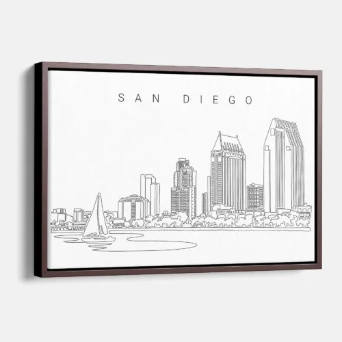 San Diego Skyline Canvas Print