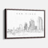 Framed San Diego Canvas Print - Main - Light