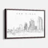 Framed San Diego Canvas Print - Main - Light