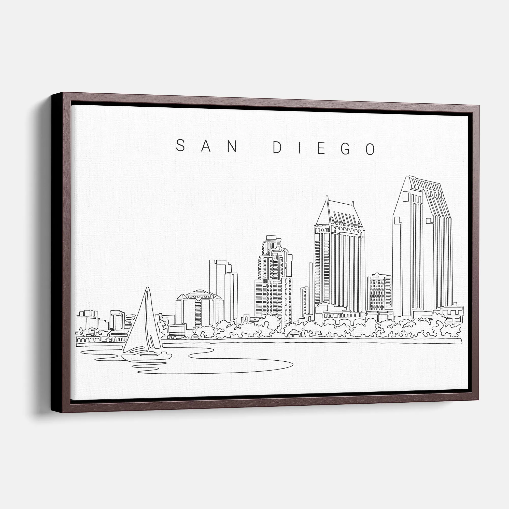 San Diego Skyline Canvas Print