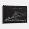 Framed San Francisco Canvas Print - Main - Dark