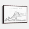 Framed San Francisco Canvas Print - Main - Light