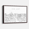 Framed San Jose Canvas Print - Main - Light