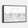 Framed San Jose Canvas Print - Main - Light