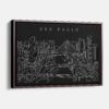 Framed Sao Paulo Canvas Print - Main - Dark
