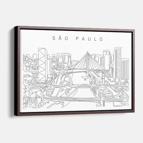 São Paulo Skyline Canvas Print