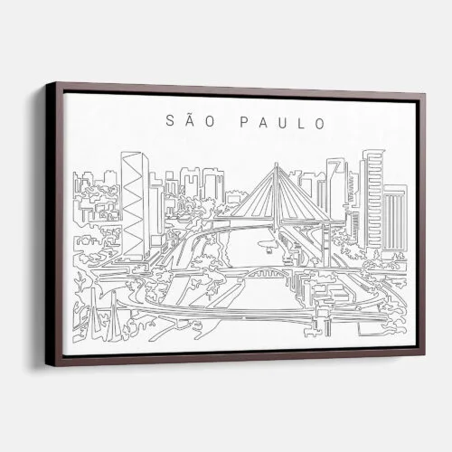 São Paulo Skyline Canvas Print