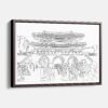 Framed Seoul Gate Canvas Print - Main - Light