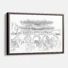 Framed Seoul Gate Canvas Print - Main - Light