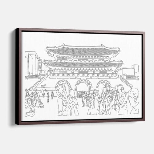 Seoul Gwanghwamun Gate Canvas Print