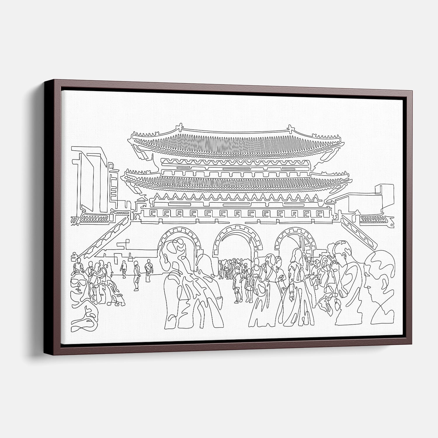 Seoul Gwanghwamun Gate Canvas Print