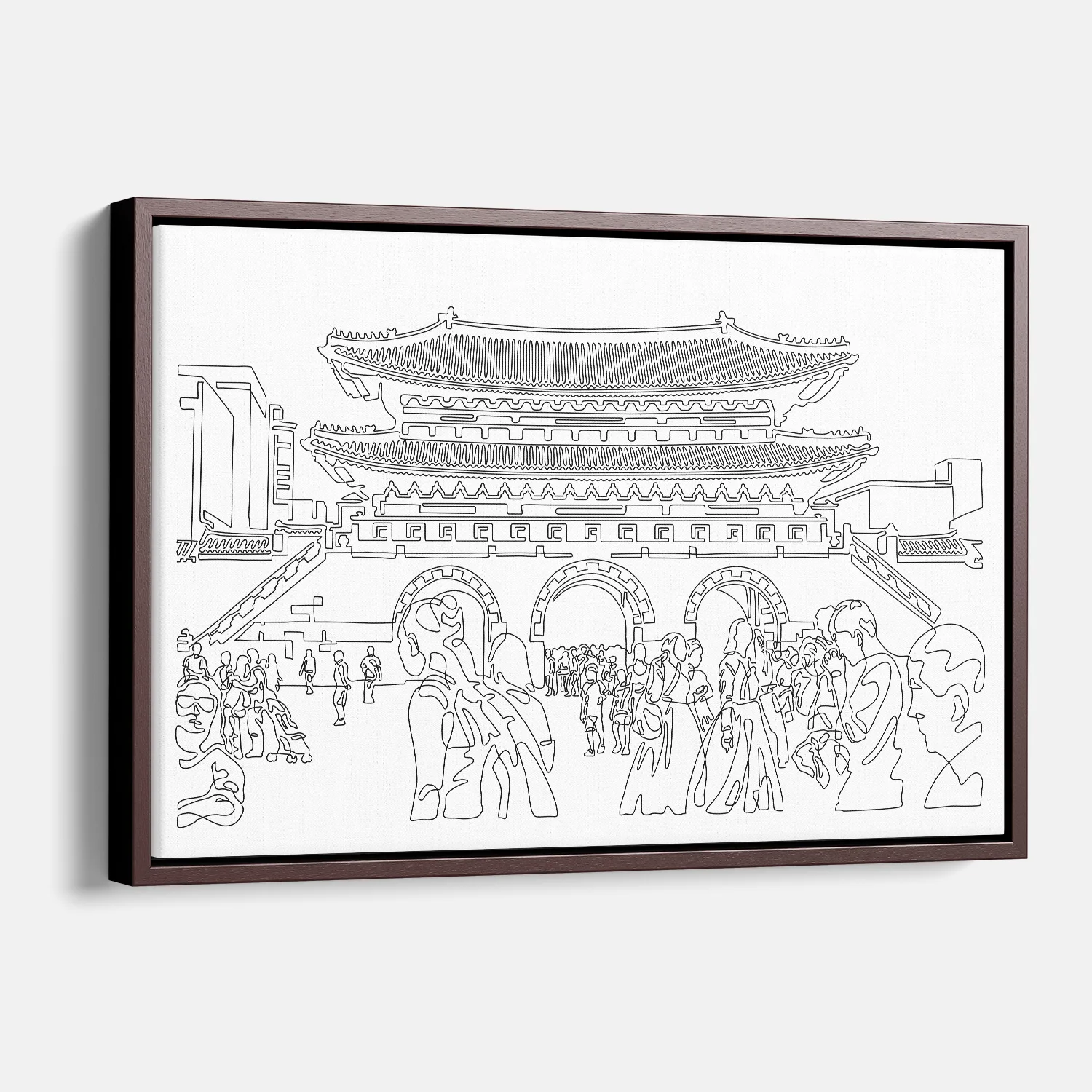 Seoul Gwanghwamun Gate Canvas Print