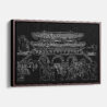 Framed Seoul gate Canvas Print - Main - Dark