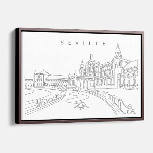Seville Spain Plaza De Espana Canvas Print