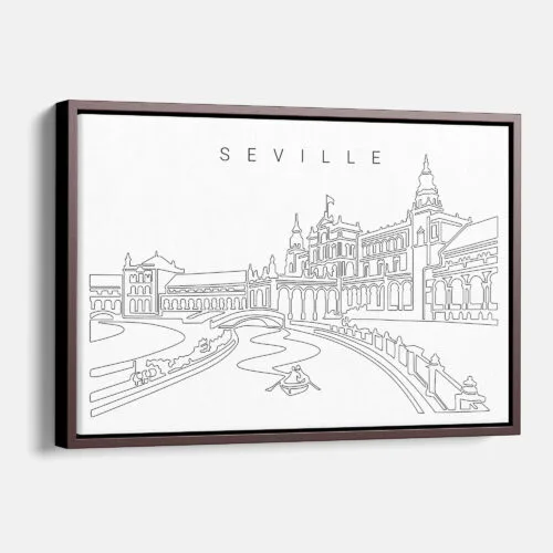 Seville Spain Plaza De Espana Canvas Print