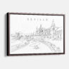 Framed Seville Canvas Print - Main - Light