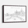 Framed Seville Canvas Print - Main - Light