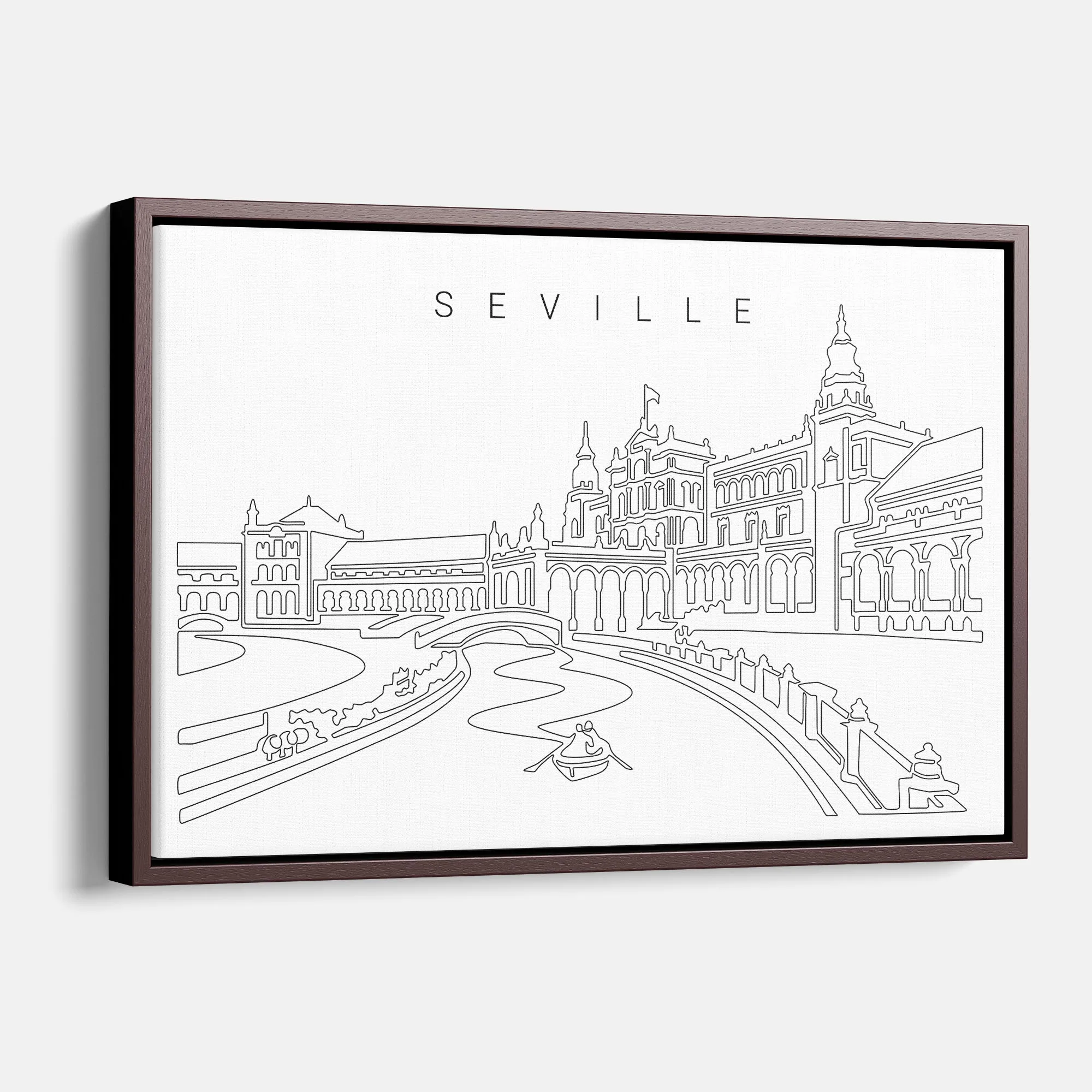 Seville Spain Plaza De Espana Canvas Print