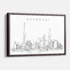 Framed Shanghai Canvas Print - Main - Light