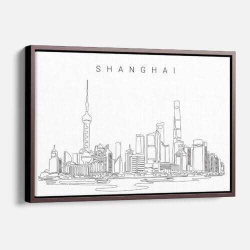 Shanghai Skyline Canvas Print