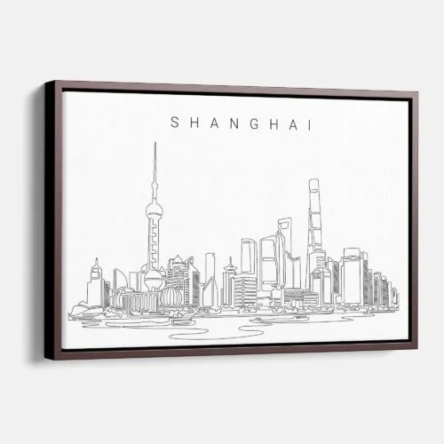 Shanghai Skyline Canvas Print