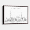 Framed Shanghai Canvas Print - Main - Light
