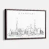 Framed Shanghai Canvas Print - Main - Light