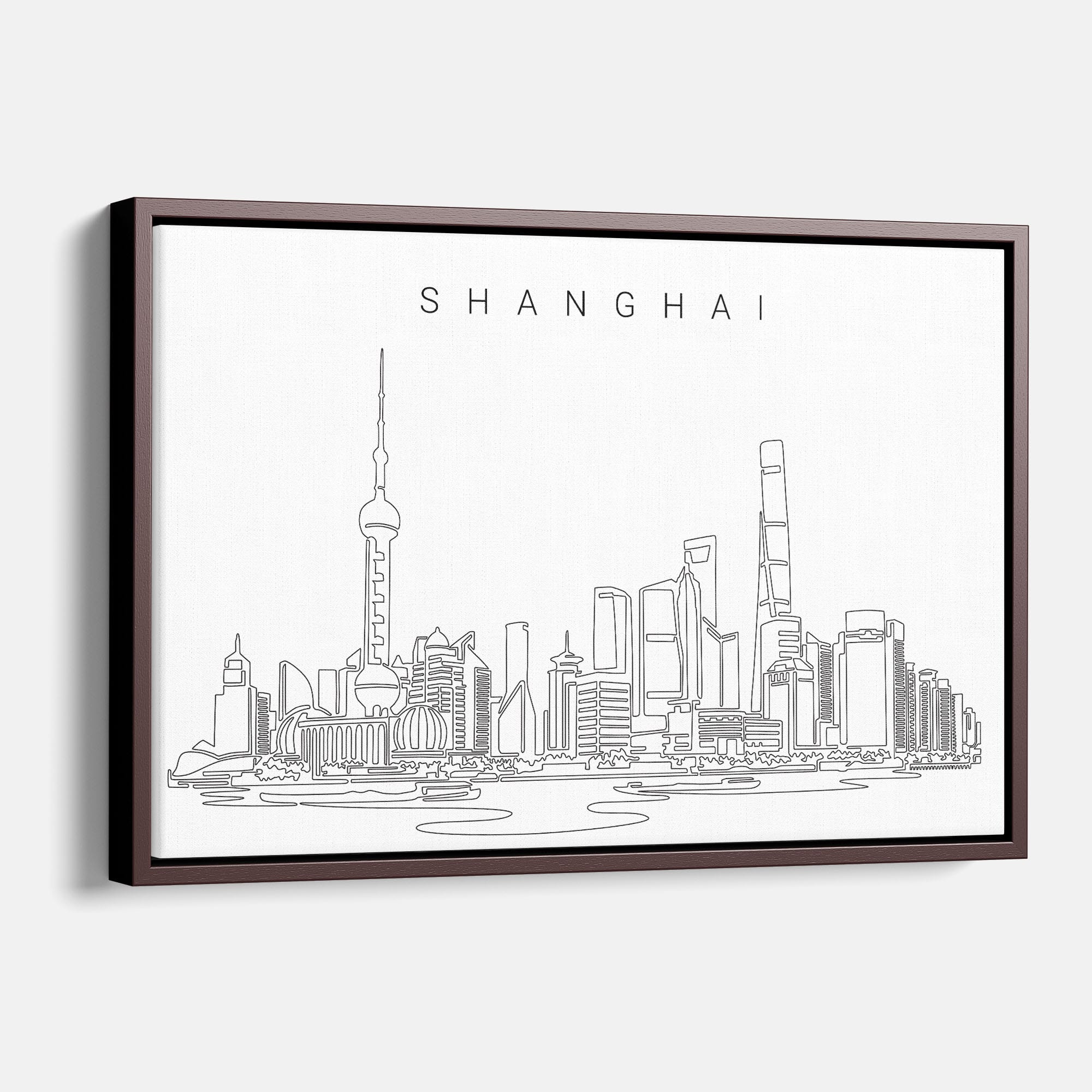 Shanghai Skyline Canvas Print