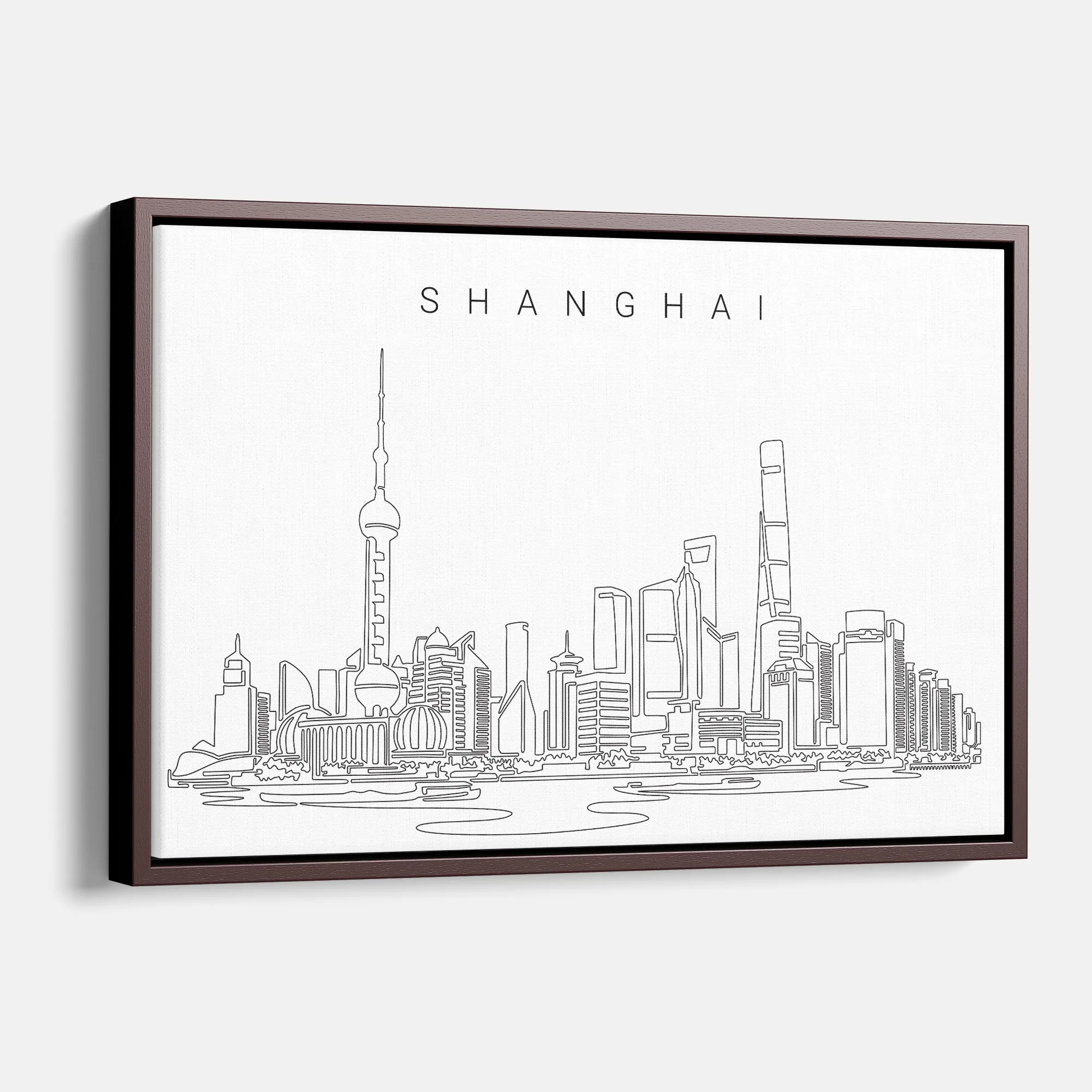 Shanghai Skyline Canvas Print