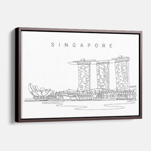 Singapore Skyline Canvas Print