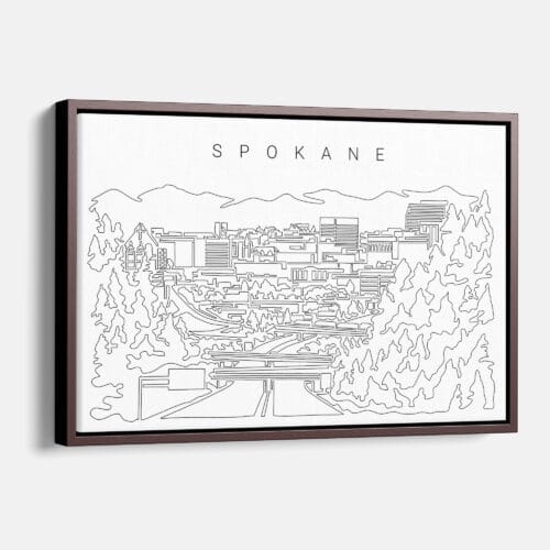 Spokane Skyline Canvas Print